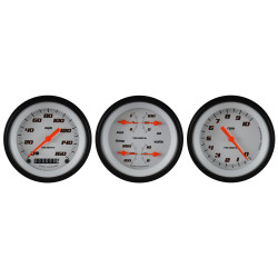 PartzBiz CM VS03WBLF - Classic Instruments Velocity White Three Gauge Set PartzBiz CM VS03WBLF - Classic Instruments Velocity White Three Gauge Set