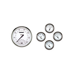 PartzBiz CM FT57WH65 - Classic Instruments 1957 - 1960 Ford Truck Gauge Set White Hot PartzBiz CM FT57WH65 - Classic Instruments 1957 - 1960 Ford Truck Gauge Set White Hot