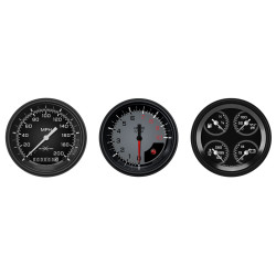 PartzBiz CM AX03GBLF - Classic Instruments Auto Cross Gray 6 Gauge Set PartzBiz CM AX03GBLF - Classic Instruments Auto Cross Gray 6 Gauge Set