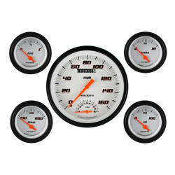 PartzBiz CM VS65WBLF - Classic Instruments Velocity White Five Gauge Set PartzBiz CM VS65WBLF - Classic Instruments Velocity White Five Gauge Set
