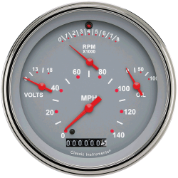 PartzBiz CM TE40GSLF - Tetra Series, Gray Combination Gauge PartzBiz CM TE40GSLF - Tetra Series, Gray Combination Gauge