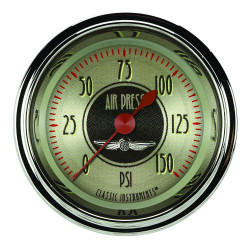PartzBiz CM AN118SHC - All American Nickel 2 1/8" Air Pressure Gauge PartzBiz CM AN118SHC - All American Nickel 2 1/8" Air Pressure Gauge