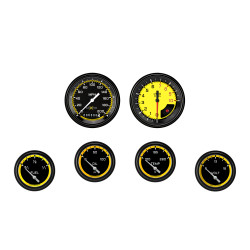 PartzBiz CM AX201YBLF - AutoCross Yellow Six Gauge Set 201 PartzBiz CM AX201YBLF - AutoCross Yellow Six Gauge Set 201