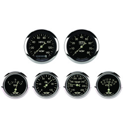 PartzBiz CM CL901SRC - Classic Series Six Gauge Set, 3 3/8 PartzBiz CM CL901SRC - Classic Series Six Gauge Set, 3 3/8