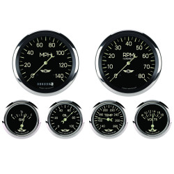 PartzBiz CM CL951SRC - Classic Series Six Gauge Set, 4 5/8 PartzBiz CM CL951SRC - Classic Series Six Gauge Set, 4 5/8