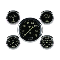 PartzBiz CM CL954SRC - Classic Series Five Gauge Set, 4 5/8 PartzBiz CM CL954SRC - Classic Series Five Gauge Set, 4 5/8