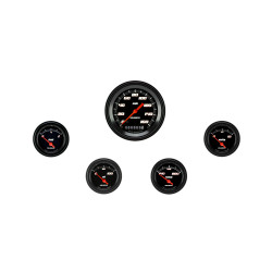 PartzBiz CM VS00BBLF - Velocity Black Five Gauge Set 00 PartzBiz CM VS00BBLF - Velocity Black Five Gauge Set 00
