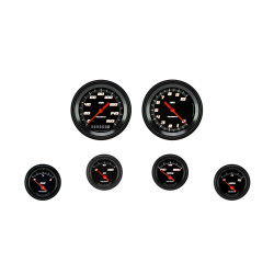 PartzBiz CM VS01BBLF - Velocity Black Six Gauge Set 01 PartzBiz CM VS01BBLF - Velocity Black Six Gauge Set 01