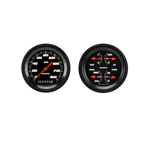PartzBiz CM: VS02BBLF-Velocity Black Series Two Gauge Set PartzBiz CM: VS02BBLF-Velocity Black Series Two Gauge Set