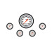 PartzBiz CM: VS154WBLF-Velocity White Five Gauge Set 154