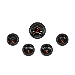 PartzBiz CM VS200BBLF - Velocity Black Five Gauge Set 200 PartzBiz CM VS200BBLF - Velocity Black Five Gauge Set 200