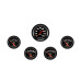 PartzBiz CM: VS200BBLF-Velocity Black Five Gauge Set 200 PartzBiz CM: VS200BBLF-Velocity Black Five Gauge Set 200
