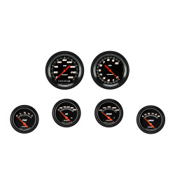 PartzBiz CM VS201BBLF - Velocity Black Six Gauge Set 201 PartzBiz CM VS201BBLF - Velocity Black Six Gauge Set 201