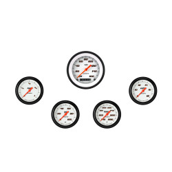 PartzBiz CM VS300WBLF - Velocity White Five Gauge Set 300 PartzBiz CM VS300WBLF - Velocity White Five Gauge Set 300