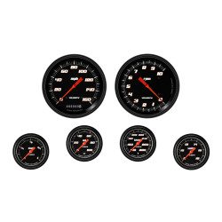 PartzBiz CM VS351BBLF - Velocity Black Six Gauge Set 351 PartzBiz CM VS351BBLF - Velocity Black Six Gauge Set 351