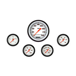 PartzBiz CM VS354WBLF - Velocity White Five Gauge Set 354 PartzBiz CM VS354WBLF - Velocity White Five Gauge Set 354