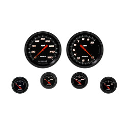 PartzBiz CM VS51BBLF - Velocity Black Six Gauge Set 51 PartzBiz CM VS51BBLF - Velocity Black Six Gauge Set 51