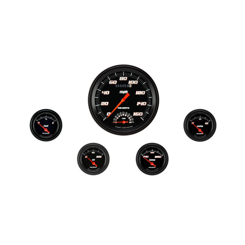 PartzBiz CM: VS65BBLF-Velocity Black Five Gauge Set 65 PartzBiz CM: VS65BBLF-Velocity Black Five Gauge Set 65
