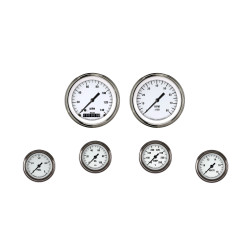 PartzBiz CM WH101SLF - White Hot Six Gauge Set 101 PartzBiz CM WH101SLF - White Hot Six Gauge Set 101