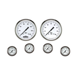 PartzBiz CM WH151SLF - White Hot Six Gauge Set 151 PartzBiz CM WH151SLF - White Hot Six Gauge Set 151
