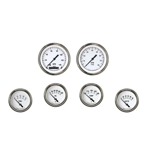 PartzBiz CM: WH201SLF-White Hot Six Gauge Set 201
