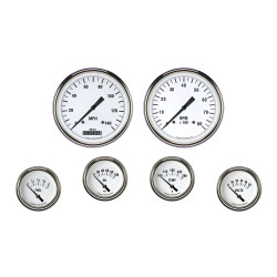 PartzBiz CM WH251SLF - White Hot Six Gauge Set 251 PartzBiz CM WH251SLF - White Hot Six Gauge Set 251