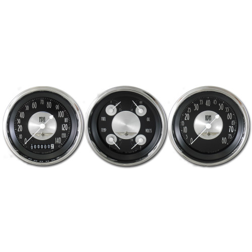 PartzBiz CM: AT03SHC-Classic Instruments All American Tradition 3 Gauge Set PartzBiz CM: AT03SHC-Classic Instruments All American Tradition 3 Gauge Set