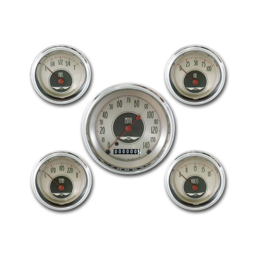 PartzBiz CM: AN00SHC-Classic Instruments American Nickel 5 Gauge Set PartzBiz CM: AN00SHC-Classic Instruments American Nickel 5 Gauge Set