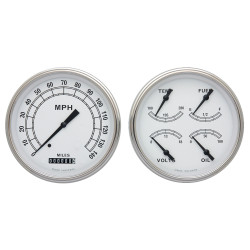 PartzBiz CM CT47CW52 - Classic Instruments Classic White Truck Package PartzBiz CM CT47CW52 - Classic Instruments Classic White Truck Package