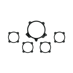 PartzBiz CM BZMA5GS - Moal Bomber 5-gauge Trim Bezel Set