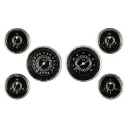 PartzBiz CM V8SR01SHC - Classic Instruments V8 Speedster Six Gauge Set PartzBiz CM V8SR01SHC - Classic Instruments V8 Speedster Six Gauge Set