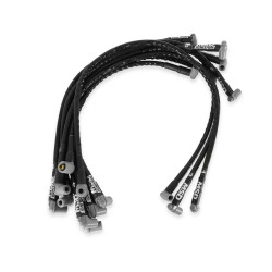 PartzBiz CM 31351 - Sleeved Spark Plug Wires for SBC over valve cover, HEI PartzBiz CM 31351 - Sleeved Spark Plug Wires for SBC over valve cover, HEI