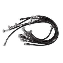 PartzBiz CM 35591 - Sleeved Spark Plug Wires for SBC under exhaust, HEI PartzBiz CM 35591 - Sleeved Spark Plug Wires for SBC under exhaust, HEI