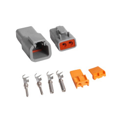 PartzBiz CM 8184 - MSD Deutsch Connector - 2-Pin - 12-14 Gauge PartzBiz CM 8184 - MSD Deutsch Connector - 2-Pin - 12-14 Gauge