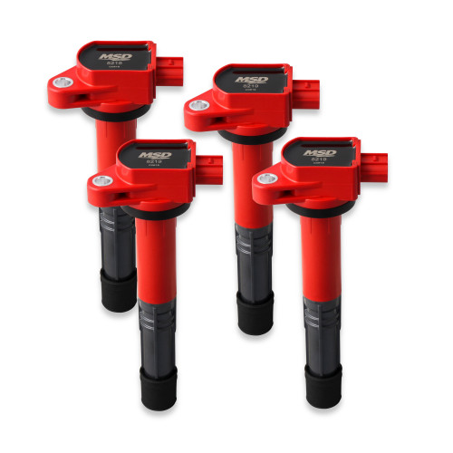 PartzBiz CM: 82194-MSD Ignition Coil - Blaster Series - Honda/Acura 2.4L - Red - 4-Pack PartzBiz CM: 82194-MSD Ignition Coil - Blaster Series - Honda/Acura 2.4L - Red - 4-Pack