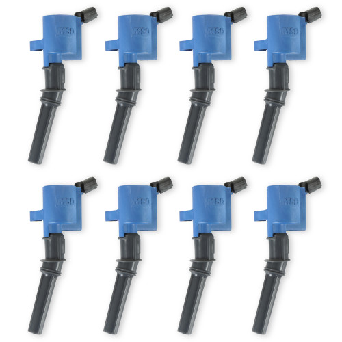 PartzBiz CM: 824285-MSD Ignition Coil - Blaster - Ford 2-Valve V8 - Blue - 8-pack