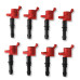 PartzBiz CM: 82438-MSD Ignition Coil - Blaster - Ford 3-Valve V8 - Red - 8-Pack PartzBiz CM: 82438-MSD Ignition Coil - Blaster - Ford 3-Valve V8 - Red - 8-Pack
