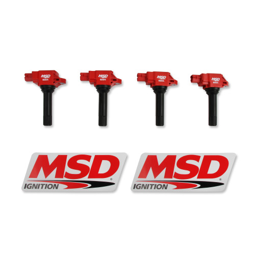 PartzBiz CM: 82544-MSD Ignition Coil - Blaster Series - Red - 4-Pack PartzBiz CM: 82544-MSD Ignition Coil - Blaster Series - Red - 4-Pack