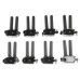 PartzBiz CM: 825583-MSD Ignition Coil - Blaster - HEMI - Black - 8-Pack