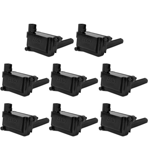 PartzBiz CM: 825583-MSD Ignition Coil - Blaster - HEMI - Black - 8-Pack