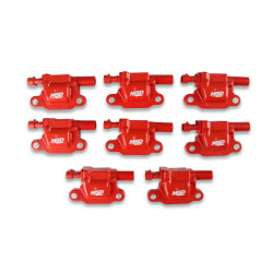 PartzBiz CM 82658 - MSD Ignition Coil - GM LS Blaster Series - LS2/LS3/LS4/LS7/LS9 Engines - Red - 8-Pack PartzBiz CM 82658 - MSD Ignition Coil - GM LS Blaster Series - LS2/LS3/LS4/LS7/LS9 Engines - Red - 8-Pack