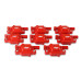 PartzBiz CM: 82658-MSD Ignition Coil - GM LS Blaster Series - LS2/LS3/LS4/LS7/LS9 Engines - Red - 8-Pack