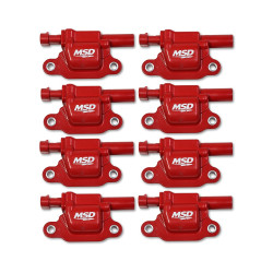 PartzBiz CM 82668 - MSD Ignition Coil - GM Gen V Blaster Series - Gen V Direct Injected Engine - Red - 8-Pack - Square PartzBiz CM 82668 - MSD Ignition Coil - GM Gen V Blaster Series - Gen V Direct Injected Engine - Red - 8-Pack - Square