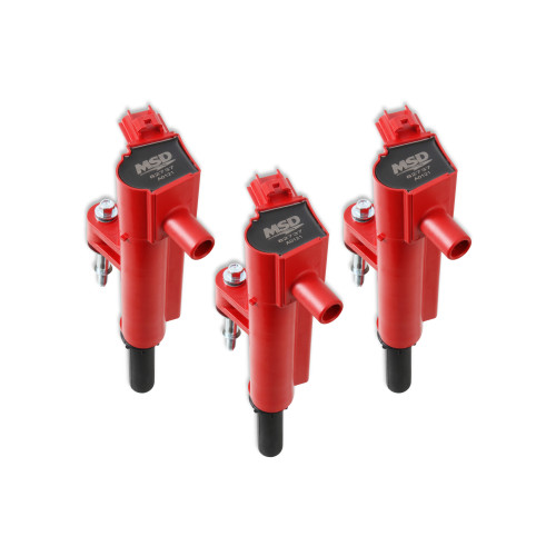 PartzBiz CM: 827376-MSD Ignition Coil - Blaster - Chrysler 3.7L - Red - 3-Pack PartzBiz CM: 827376-MSD Ignition Coil - Blaster - Chrysler 3.7L - Red - 3-Pack