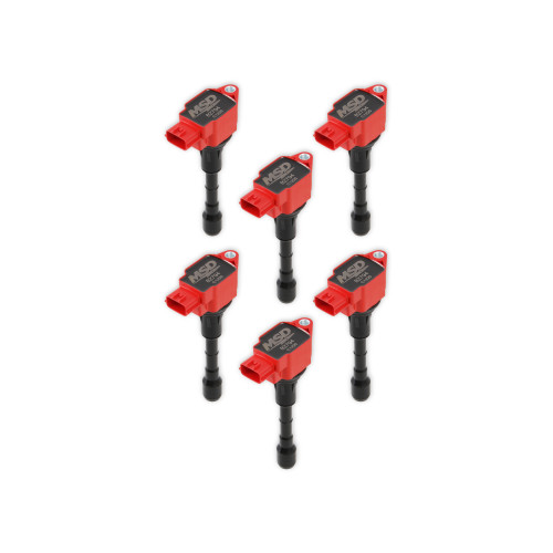 PartzBiz CM: 827946-MSD Ignition Coil - Blaster Series - Fits Nissan/Infiniti 3.7L - Red - 6-Pack PartzBiz CM: 827946-MSD Ignition Coil - Blaster Series - Fits Nissan/Infiniti 3.7L - Red - 6-Pack