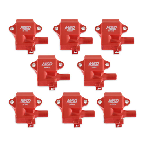 PartzBiz CM: 82858-MSD Ignition Coil - Pro Power Series - GM LS1/LS6 Engines - Red - 8-Pack PartzBiz CM: 82858-MSD Ignition Coil - Pro Power Series - GM LS1/LS6 Engines - Red - 8-Pack
