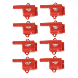 PartzBiz CM 82868 - MSD Ignition Coil - Pro Power Series - GM LS Truck Style - Red - 8-Pack PartzBiz CM 82868 - MSD Ignition Coil - Pro Power Series - GM LS Truck Style - Red - 8-Pack
