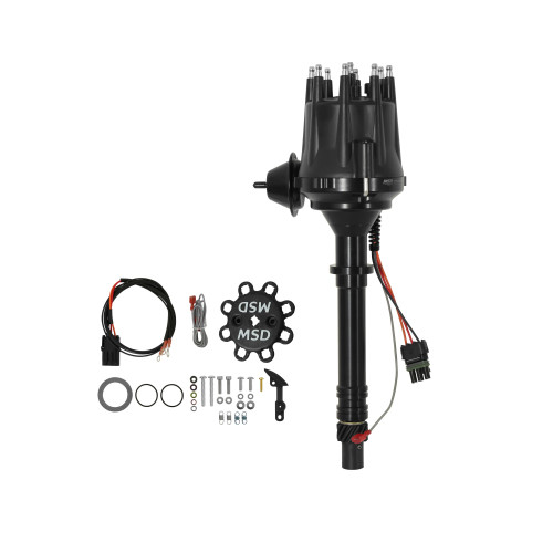 PartzBiz CM: 83603-Black Chevy V8 w/Internal Module Distributor