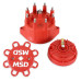 PartzBiz CM: 84315-MSD Red Cap/Rotor Kit