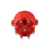 PartzBiz CM: 8433-MSD Distributor Cap - V8 - HEI Terminals - Red - Spark Plug Wire Retainer PartzBiz CM: 8433-MSD Distributor Cap - V8 - HEI Terminals - Red - Spark Plug Wire Retainer